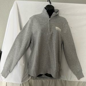 Michael Kors Women’s Large light gray pullover sweatshirt with half zipper
